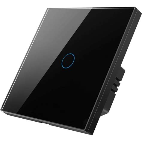 Умный Zigbee выключатель Roximo сенсорный, однокнопочный, черный ...