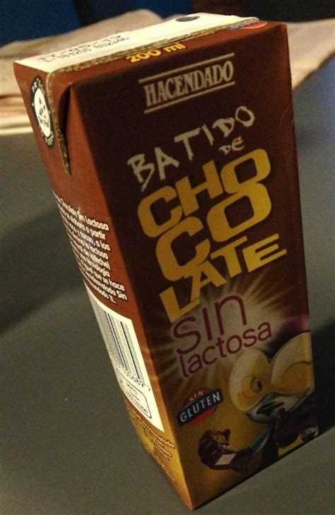 bueno Desilusión Tomar un baño batido de chocolate sin lactosa