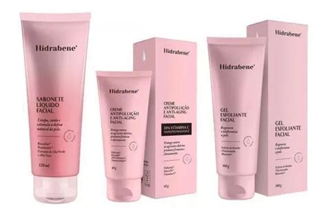 Kit Hidrabene Sabonete Crema Facial Gel Exfoliante MercadoLibre