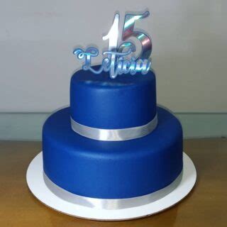 Bolo De 15 Anos Azul Escuro - Bolo de 15 Anos – 70 Ideias para Surpreender a Todos!