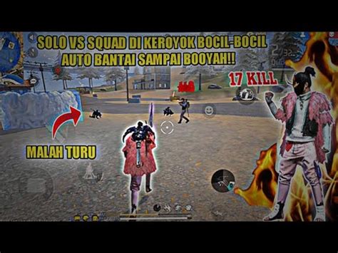 Solo Vs Squad Bar Bar No Rem Kill Sampai Booyah Youtube