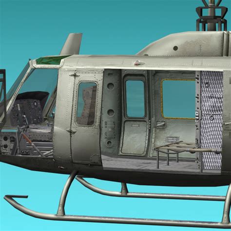 3d blackhawk interior pack model