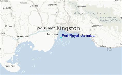 Port Royal Jamaica Map | Cities And Towns Map