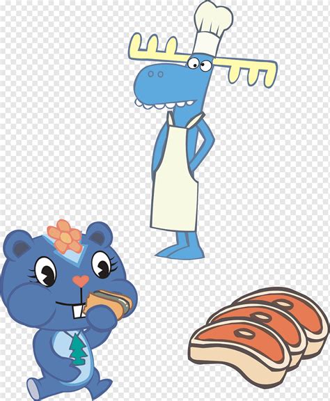 Personajes De Dibujos Animados De Happy Tree Friends Png Pngwing