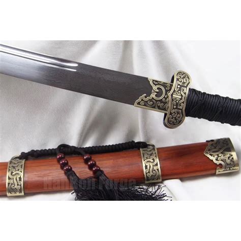 Chinese Sword Dadao Broadsword War Saber Damascus Single Edged Blade