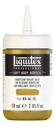 Tinta Acrílica Liquitex Soft Body Descent Bright Gold de 59 ml