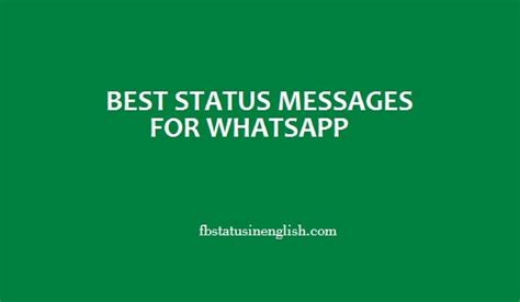 Best Status Messages For Whatsapp In English Best Fb Status