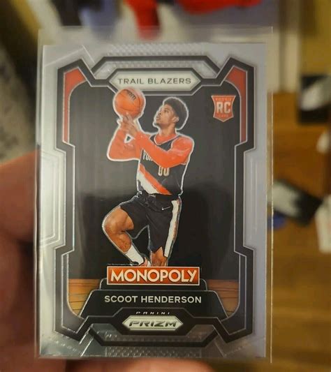 2023 24 Scoot Henderson Panini Prizm Monopoly Rookie Card 75 Trail