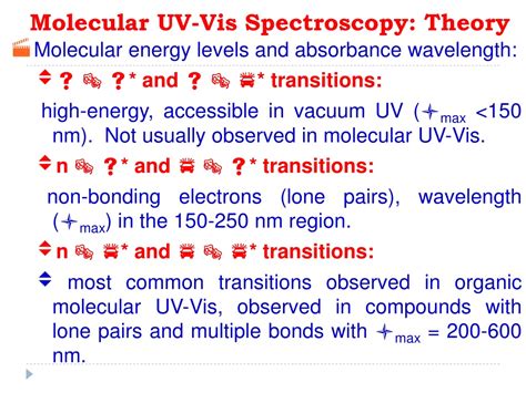 Ppt Applications Of Uv Vis Spectroscopy Powerpoint Presentation Free Download Id 9616870