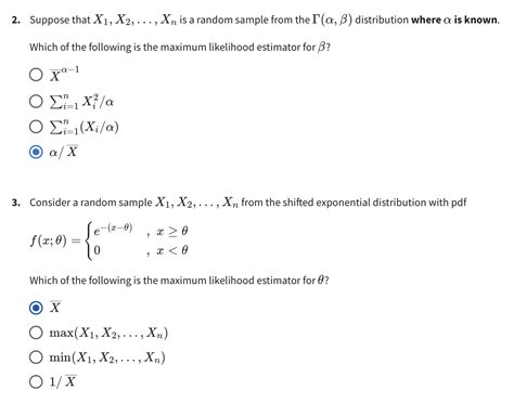 Solved Suppose That X1x2xn Is A Random Sample From The