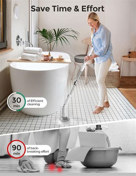 Khelfer Electric Spin Scrubber Kh Cordless Shower Scrubber