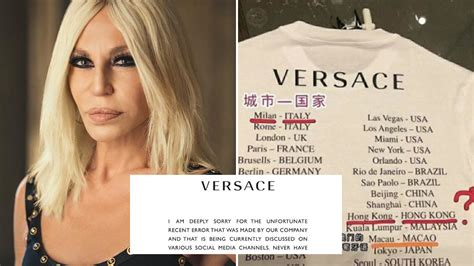 Donatella Apologises For Versace T Shirt Controversy 9style