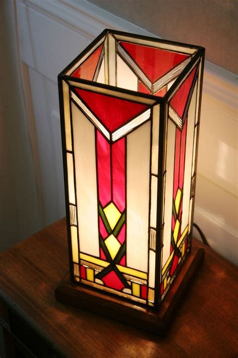 Tiffany Lamp Art Deco Lamp Tiffany Window Column Lamp H Cm