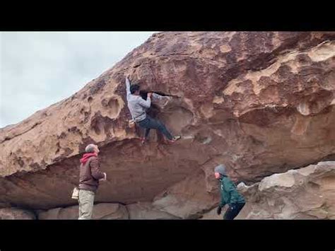 Hueco Tanks Bouldering The Guillotine V3 YouTube