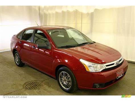 2010 Sangria Red Metallic Ford Focus SE Sedan 42050004 GTCarLot