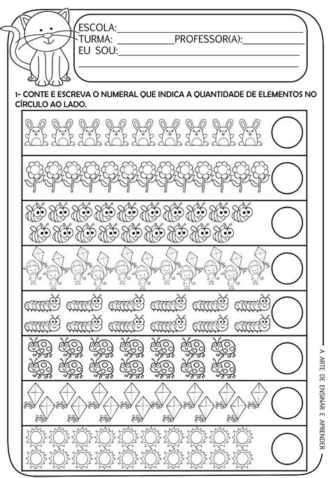 Atividade Pronta Contagem Quantidade Atividades De Alfabetiza O