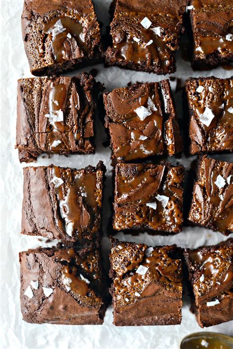 Sea Salt Caramel Espresso Brownies Simply Scratch