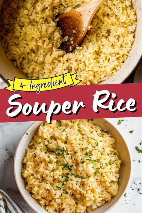 4 Ingredient Souper Rice Recipe In 2024 Rice Side Dish Recipes Rice Side Dishes Easy Rice