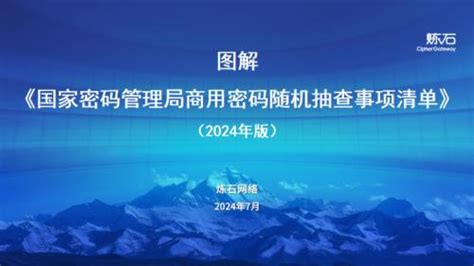 炼石网络：图解《国家密码管理局商用密码随机抽查事项清单》（2024年版）（144页） Pdf 三个皮匠报告