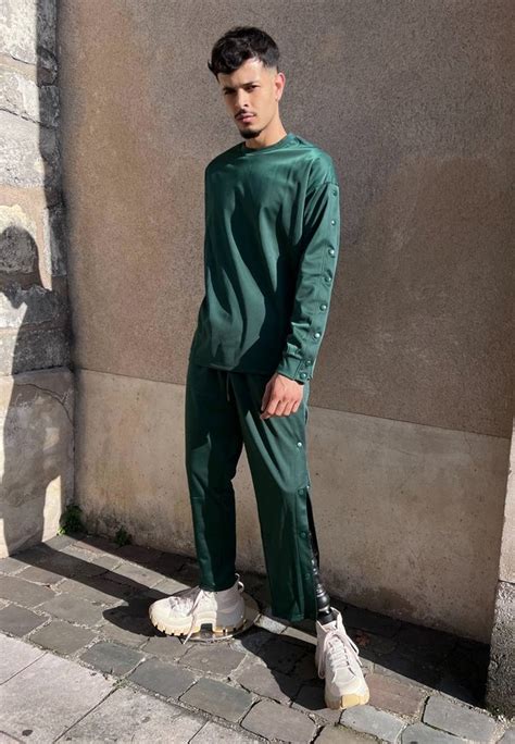 Yourturn Tracksuit Bottoms Dark Green Zalando Ie