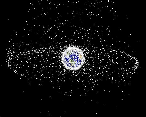 Download Space Junk Space Debris Earth Orbits Royalty Free Stock