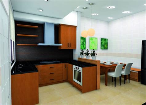 Gambar Pilihan Warna Dan Susunan Bijak Untuk Dapur Sempit Impiana