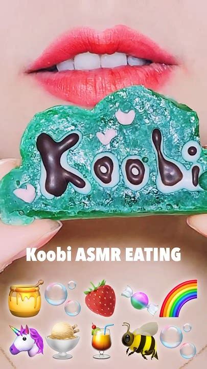 Asmr Emoji Food Kohakuto Jelly Mukbang Eating Sounds 직접 만든 코하쿠토 먹방