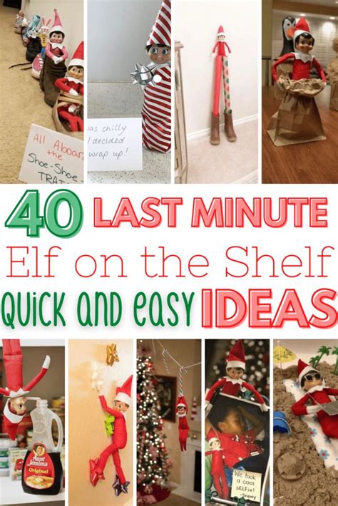 Easy Elf On The Shelf Ideas So Many Last Minute Ideas Elf On