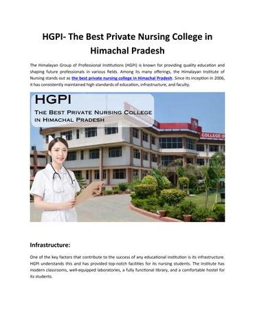 The Best B Tech College In Himachal Pradesh Is Hgpi College By