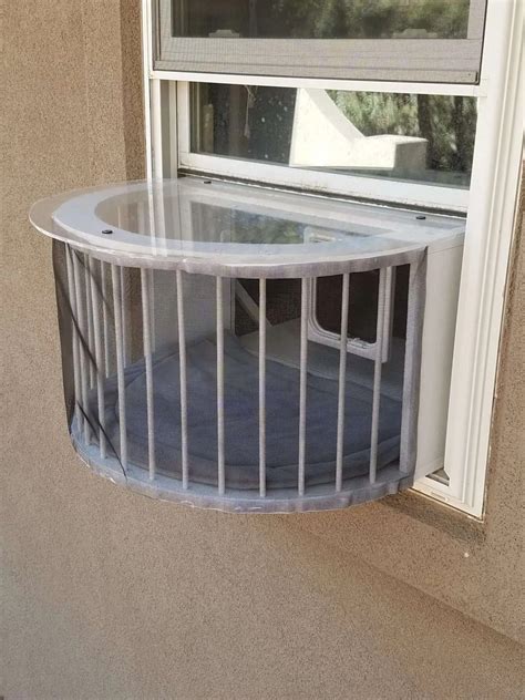 Window Mounted Cat Enclosures Cat Solarium The Cat Window Box Catio Cat Balcony