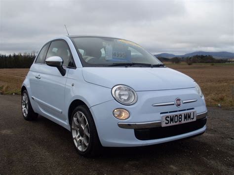 2008 FIAT 500 LOUNGE 1 4 BABY BLUE 57000 MILES IDEAL FIRST CAR THREE