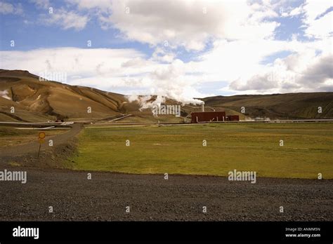 Krafla Geothermal Power Plant Iceland Stock Photo Alamy