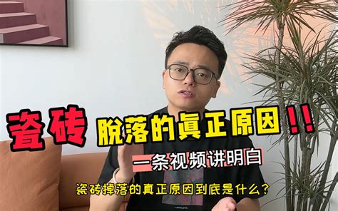 瓷砖掉落的真正原因终于找到了！ 哔哩哔哩