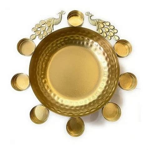 Golden Antique Decorative Urli Bowl For Floating Flowers And Tea Light