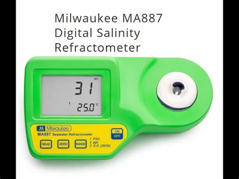 Milwaukee Instruments MA887 Digital Seawater Refractometer Calibration