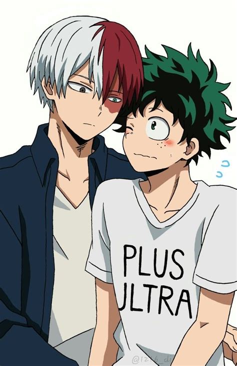 Todoroki Shouto And Midoriya Izuku Personajes De Anime Dibujos Anime Parejas Parejas Anime Bonitas