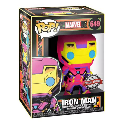 Marvel Avengers Funko Pop Vinyl 649 Blacklight Iron Man Geekvault