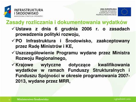 Ppt Zasady Rozliczania I Dokumentowania Wydatk W Powerpoint