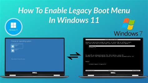 How To Enable Legacy Boot Menu In Windows Youtube