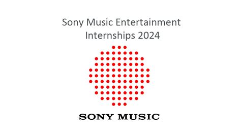 Sony Music Entertainment Internships 2024 Jobcare