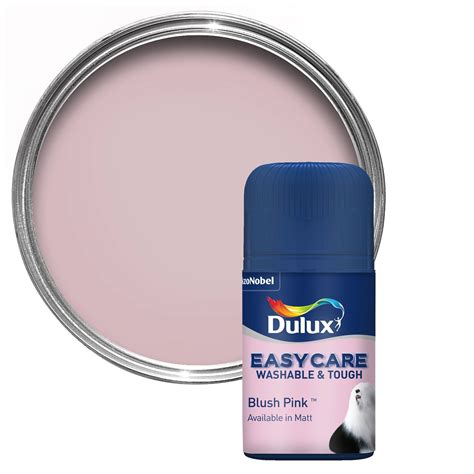 Dulux Easycare Blush Pink Matt Emulsion Paint 0.05L Tester Pot ...