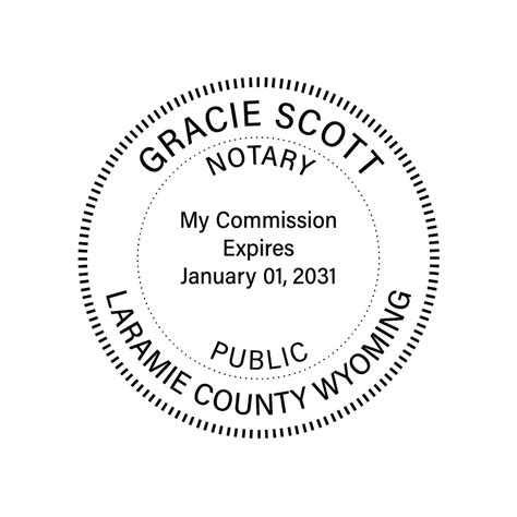 JL Wyoming Notary Stamp Best Notary Stamp For Wyoming