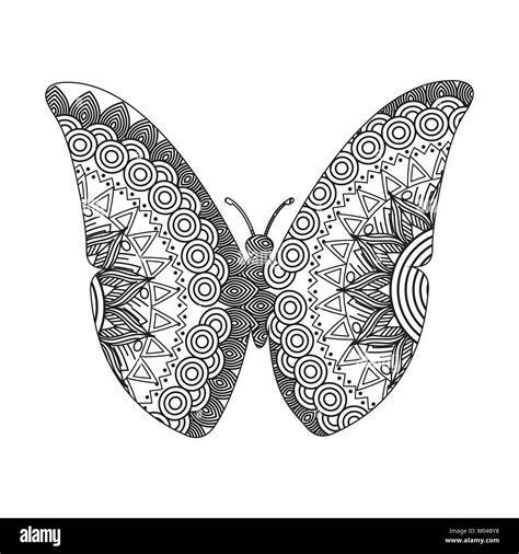 Zentangle Color Butterfly