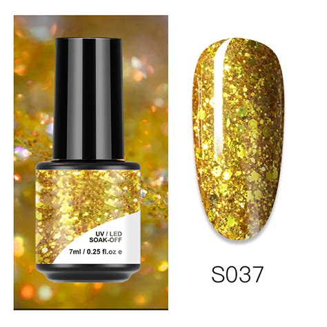 Gel Nagellack Glitter Gold Gel Nagellack Gel polnisch für | Etsy
