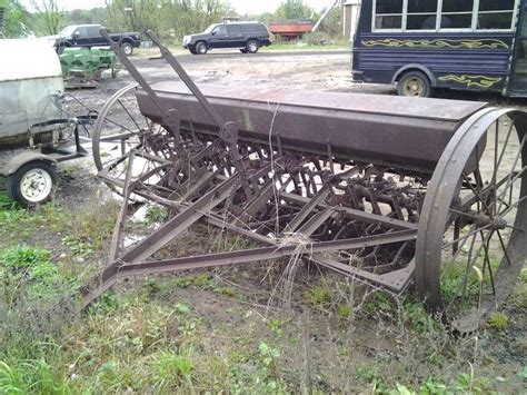 Mccormick Deering Vintage Steel Wheel Seederplanter Zimmerman Mn