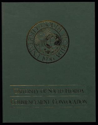 Commencement Convocation Program USF August 11 2001 By University