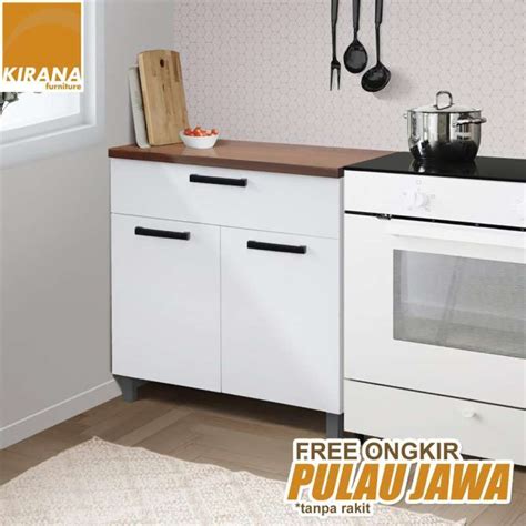 Promo Full Kayu Kirana Kitchen Set Rak Dapur Kabinet Dapur Modern