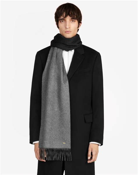 Men S Scarves Black Cashmere Scarves Dunhill Uk Online Store