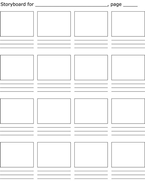 Storyboard Template 8 Boxes Pdf PDF Template