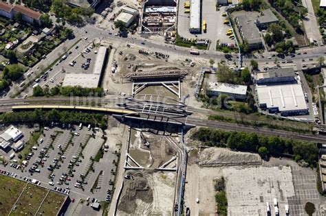 Berlin von oben Baustellen zum Neubau der Verlängerung der